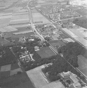 Het Oostrik Luchtfoto Dorp Colmschate met het Oostrik