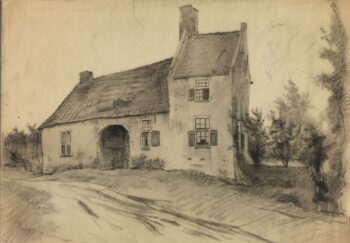 Tekening van het Klooster Ter Hunnepe Colmschate
