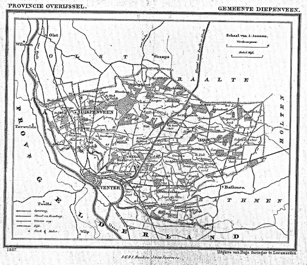 Gemeente Diepenveen door J. Kuyper 1867