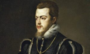 De annexatie Portret van Philips II door Titaan