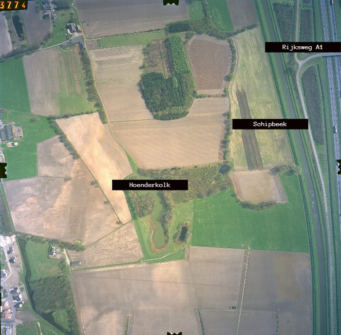 essenerveld, hoenderkok schipbeek en rijksweg a1 