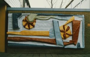 Kunstwerk van Mon Cohen op de Kannenburg