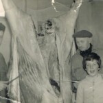 Het slachten van de eerste koe, na de 2e generatie Bielderman ca.1958 Het slachten van de eerste koe, na de 2e generatie Bielderman ca.1958