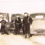 Het wagenpark van brandstoffenhandel Koning aan de Colmschaterstraatweg. Het wagenpark van brandstoffenhandel Koning aan de Colmschaterstraatweg.