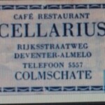 Advertentie cafe Cellarius Colmschate Advertentie cafe Cellarius Colmschate