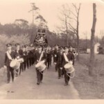 Muziekvereniging Eendracht in optocht door Colmschate