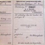 oude postcheques uit de jaren '40, van b.j. starink molenaar en café te colmschate