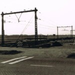 Spoorwegovergang Oostriklaan, nog zonder station. Spoorwegovergang Oostriklaan, nog zonder station.