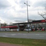 Tankstation Texaco april 2013 op het winkelcentrum Flora
