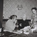 Cafe Cellarius 100e verjaardag mevrouw Cellarius met haar dochter Trui (Trukke) Cellarius