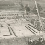 Winkelcentrum Flora in aanbouw 1988