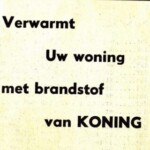 Advertentie met slogan firma Koning