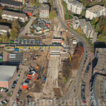 De aanleg van de tunnel onder het spoor bij NS-station Deventer Colmschate. De aanleg van de tunnel onder het spoor bij NS-station Deventer Colmschate.