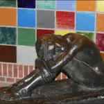 Herdenkingsbeeld Berendine Schegramp in de Scheg beeld berendine herdenking scheg ramp