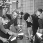 De schoonmaakpoeg van zuivelfabriek IJseldal