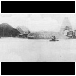 Kalkovens van Klosters belaagd door hoog water in 1926