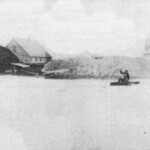 Kalkovens van Klosters belaagd door hoog water in 1926 Kalkovens van Klosters belaagd door hoog water in 1926