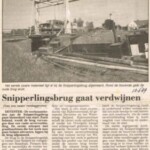 Krant Snippelingbrug gaat verdwijnen