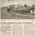 Krant Snippelingbrug gaat verdwijnen Krant Snippelingbrug gaat verdwijnen