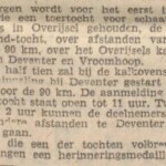 Krantenbericht Salland Toertocht Zutphens Dagblad 1954