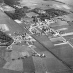 luchtfoto van colmschate met linksboven het terrein waar nu de smeenkhof is