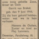 Gerrit van Brakel slachteroffer Oxerhof drama