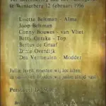 plaquette schegramp in de scheg