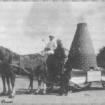 Praalwagen met kalkoven tijdens het 25 jarig regeringjubileum van Koningin Wilhelmina 1923