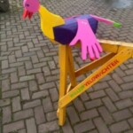 Vogel voor het Vogelschieten gemaakt door Willem Veldwachter