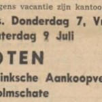 Advertentie Coöperatieve Banninksche Aankoopvereniging Deventer dagblad 06 07 1955 advertentie cooperatieve banninksche aankoopvereniging deventer dagblad 06 07 1955