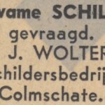 Advertentie schildersbedrijf Wolters Deventer D dagblad april 1951 advertentie schildersbedrijf wolters deventer dagblad