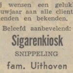 gelukkig nieuwjaar sigarenkiosk uithoven snippeling colmschate