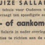 Personeelsadvertentie Huize Salland Deventer Dagblad 25-2-1960 personeelsadvertentie huize salland