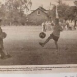 voetballen op het veldpaperplein met gras colmschate