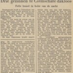 3 gezinnen dakloos o.a. groenteboer Opperman Deventer Dagblad 09-01-1950 3 gezinnen dakloos o.a. groenteboer Opperman Deventer Dagblad 09-01-1950