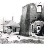 Afgebrande Hunnepermolen op de Snippeling 1945