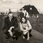 Chris Bolink en Ineke Pannekoek Bolink met Bobbie de Hond circa 1966 Chris Bolink en Ineke Pannekoek Bolink met Bobbie de Hond circa 1966