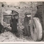 De Hunnepermolen op de Snippeling vernield in april 1945