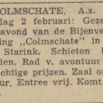 Deventer Dagblad Bijenvereniging Colmschate 30-1-1958 Deventer Dagblad Bijenvereniging Colmschate 30-1-1958