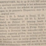 Gewonnen aanbesteding Maalderink Colmschate Overijsselsch Dagblad 21-07-1927