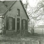 Huenderkolkweg met het was van Jan en Anne Kerkdijk