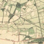 Kaart met daarop duidelijk de Vijfsprong te zien Kaart met daarop duidelijk de Vijfsprong te zien