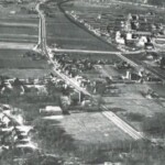 Luchtfoto dorp Colmschate met de Holterweg