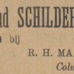 Personeelsadvertentie schilder Maalderink Zutphense Courant 07-03-1896