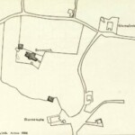 Plattegrond met de plaats van Erve Bronsink