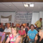Protest tegen sluiting spoorwegovergang 