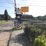 Spoorwegovergang Stationsweg Colmschate voor de definitieve sluiting