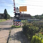 Spoorwegovergang Stationsweg Colmschate voor de definitieve sluiting Spoorwegovergang Stationsweg Colmschate voor de definitieve sluiting