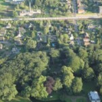 Stationsweg vanuit de lucht Colmschate