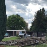Werkplaats van de firma Kolkman Stationsweg 35 helemaal plat Werkplaats van de firma Kolkman Stationsweg 35 helemaal plat